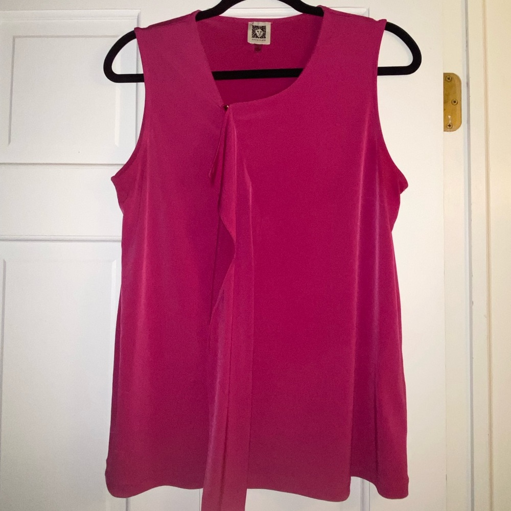 Anne Klein pink work blouse